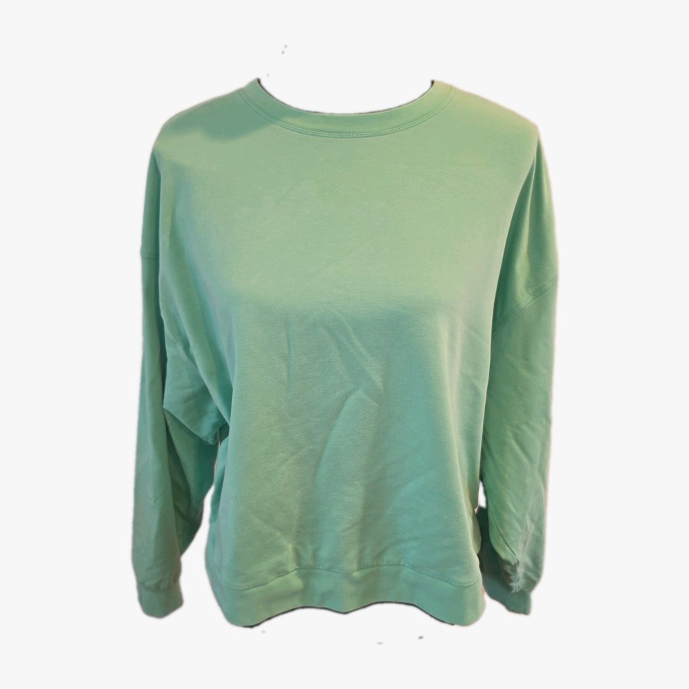 JoyLab Mint Green French Terry Oversized Sweatshirt Pullover Medium Flaw